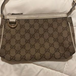 Authentic Gucci logo clutch purse bag